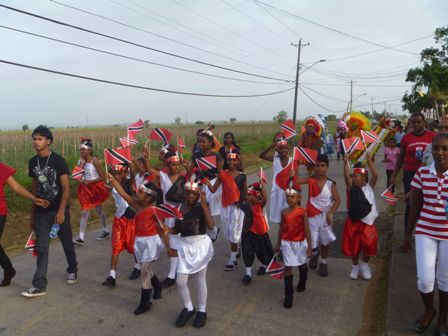 Orange Valley youths came out in their numbers to participate in Independence Celebrations on Saturday