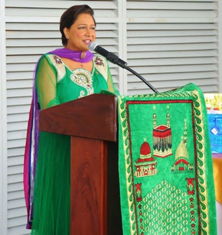 PM Kamla Persad-Bissessar "We must continually strive to always do what is right for ourselves, our neighbour,  and our community on our onward journey to enhanced spirituality."