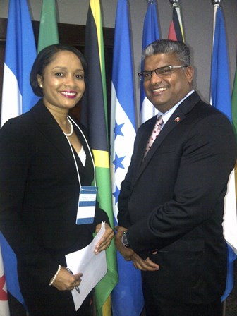AG with Sanchia Burrell, Deputy DPP of Jamaica