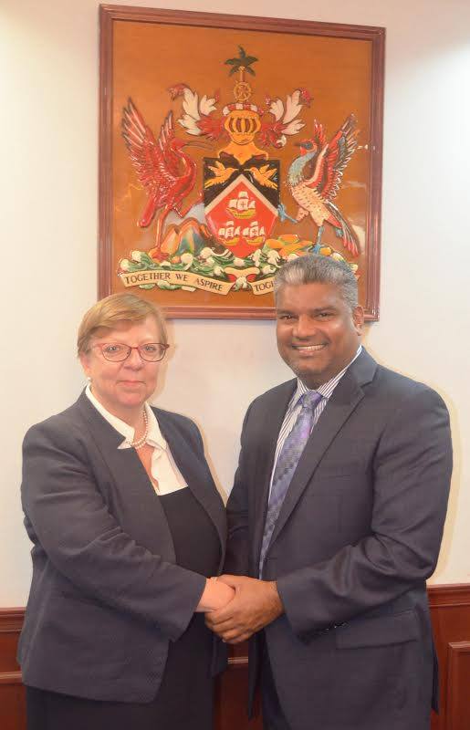 Attorney General Anand Ramlogan SC and DPP for the United Kingdom Ms Alison Saunders