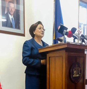 Kamla Persad Bissessar speech at the swearing ceremony  as Leader of the Opposition