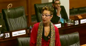 Opposition Sen. Khadijah Ameen Photo Courtesy Parliament of Trinidad and Tobago