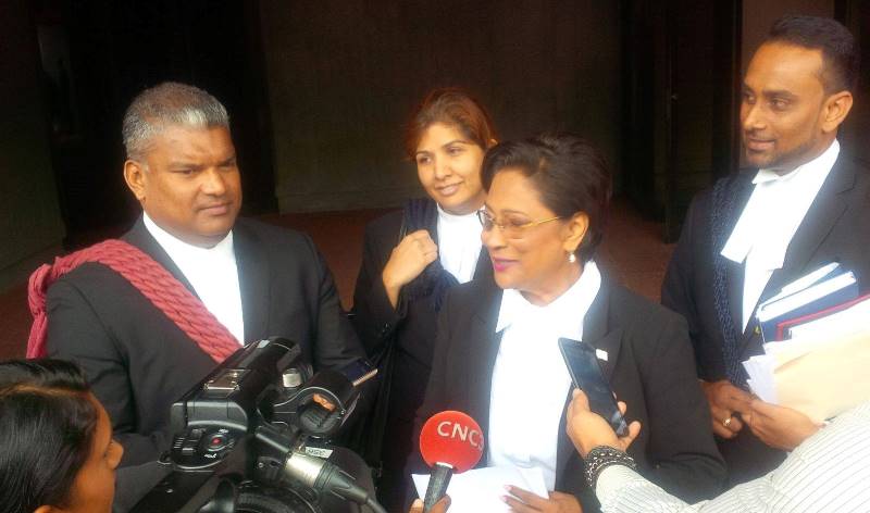 the Honourable Kamla Persad Bissessar S.C. and former Attorney General Anand Ramlogan S.C.