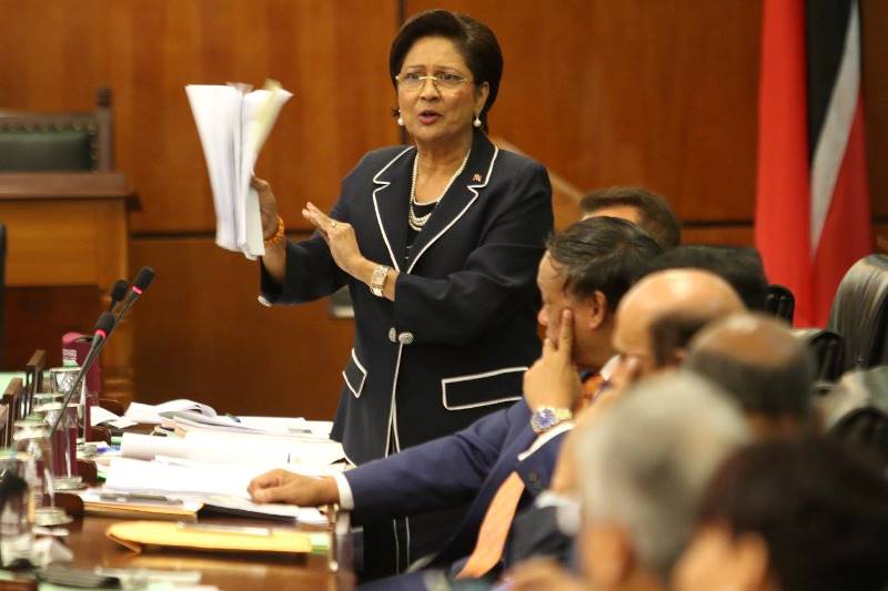 The Leader of the Opposition, Hon. Kamla Persad-Bissessar, SC, MP, j Image Courtesy: Office of the Parliament.