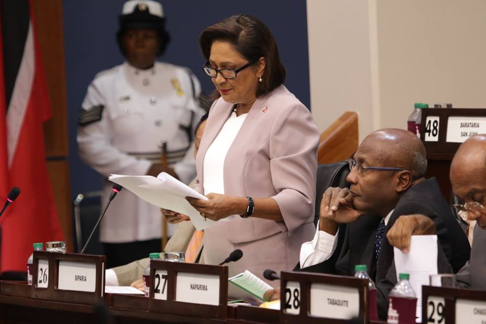 Opposition Leader and Member of Parliament for Siparia, Hon. Kamla Persad Bissessar, SC, MP, Image: Office of the Parliament.